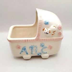 Vintage Basinet Baby Planter
